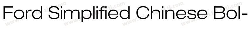 Ford Simplified Chinese Bol字体转换